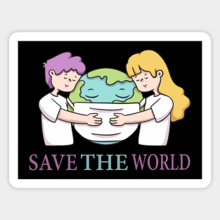 Wash Your Hands & Save The World - Social Distance Tshirt for Men or Women Magnet